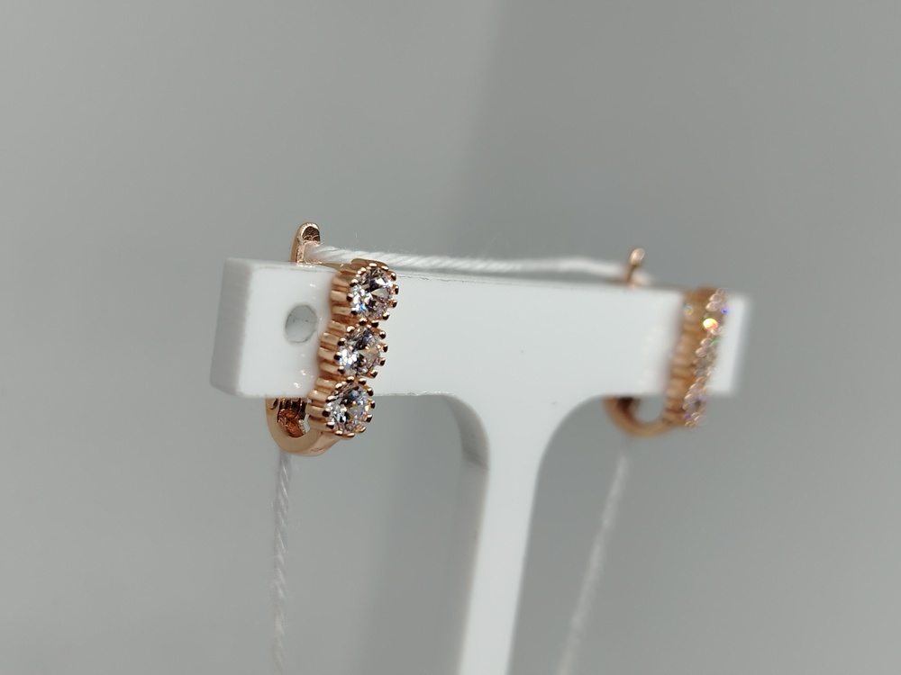 СКМИ585 СЕРЬГИ С КАМНЯМИ (Au 585)