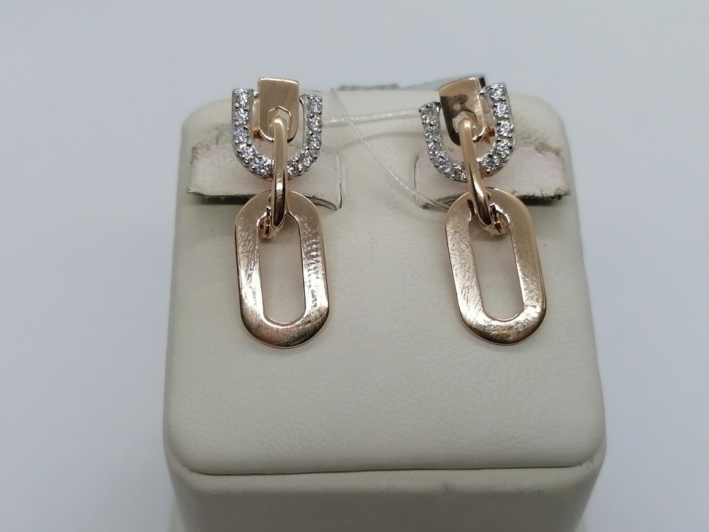 СЕРЬГИ С КАМНЯМИ (Au 585)