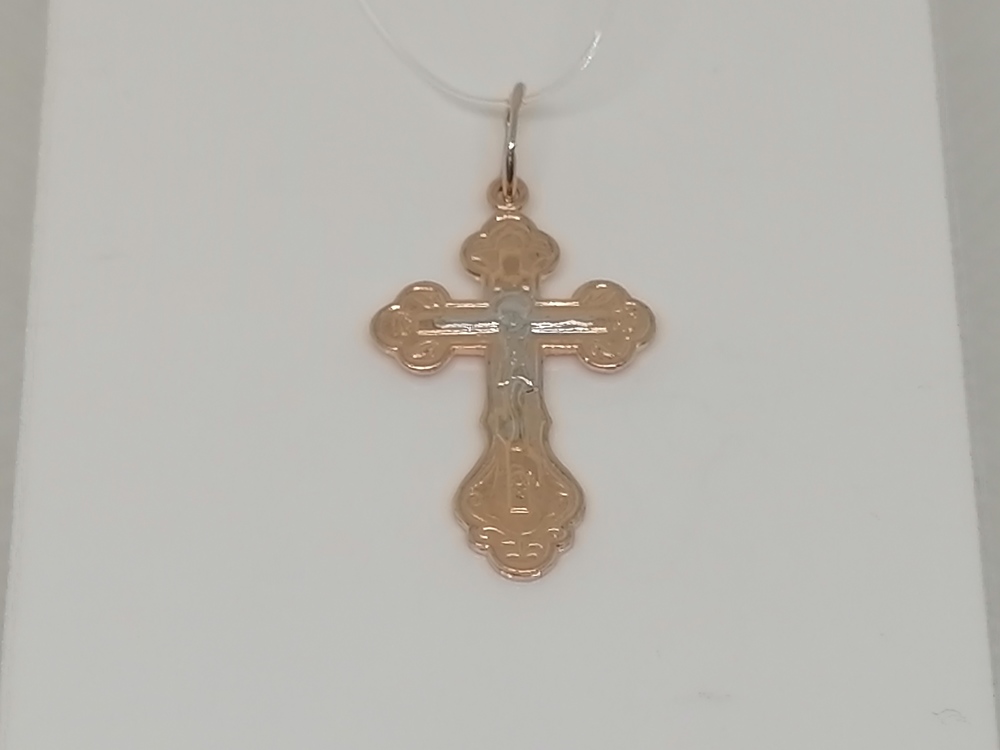 ПОДВЕСКА КРЕСТ без камня (Au 585)