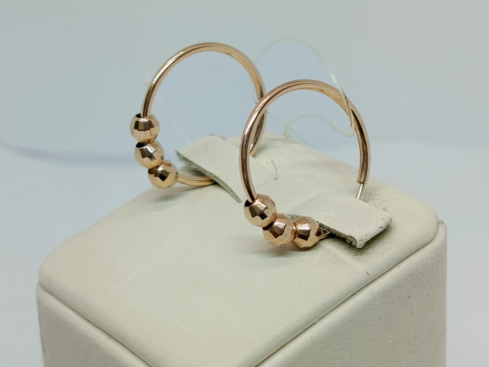 СЕРЬГИ КОНГО без камня (Au 585)