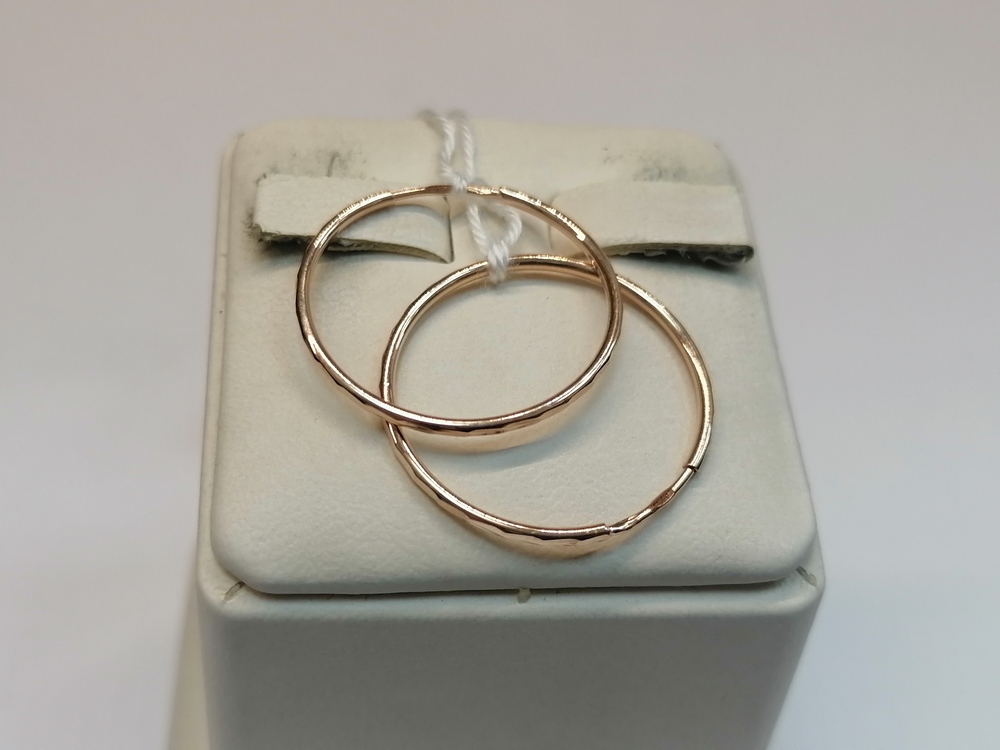 СКОН585 СЕРЬГИ КОНГО (Au 585)