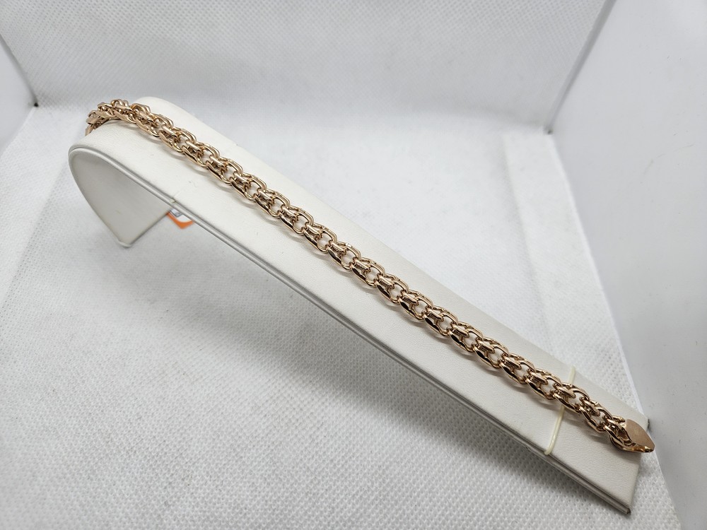 БЛБ585 БРАСЛЕТ ПОЛНОВЕСНЫЙ Бисмарк (Au 585)