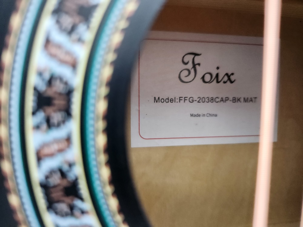 Гитара акустическая Foix FFG-2038CAP-BK