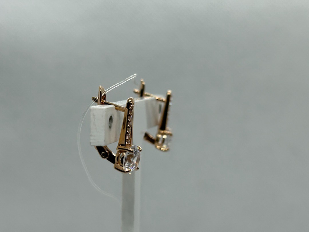 СЕРЬГИ С КАМНЯМИ (Au 585)