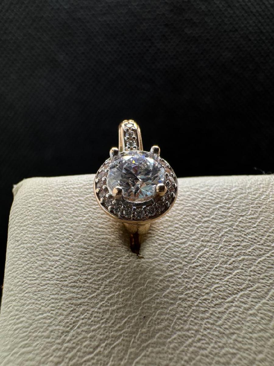 СКМИ585 СЕРЬГИ С КАМНЯМИ (Au 585)