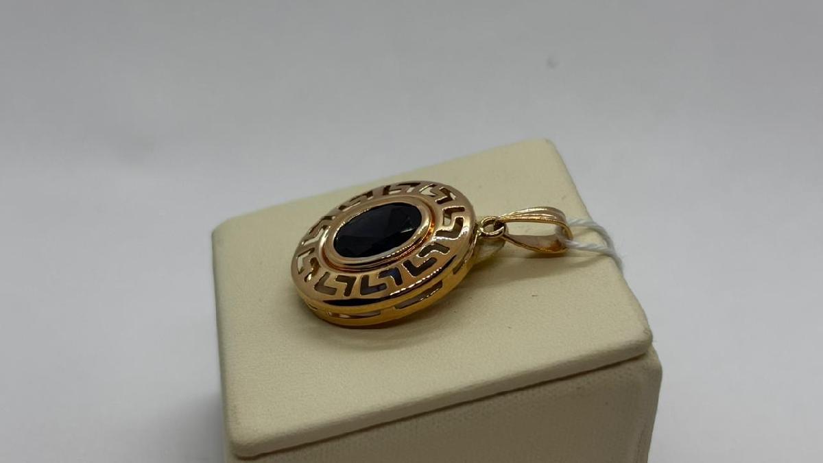 ПОДКМ585 ПОДВЕСКА С КАМНЕМ (Au 585)