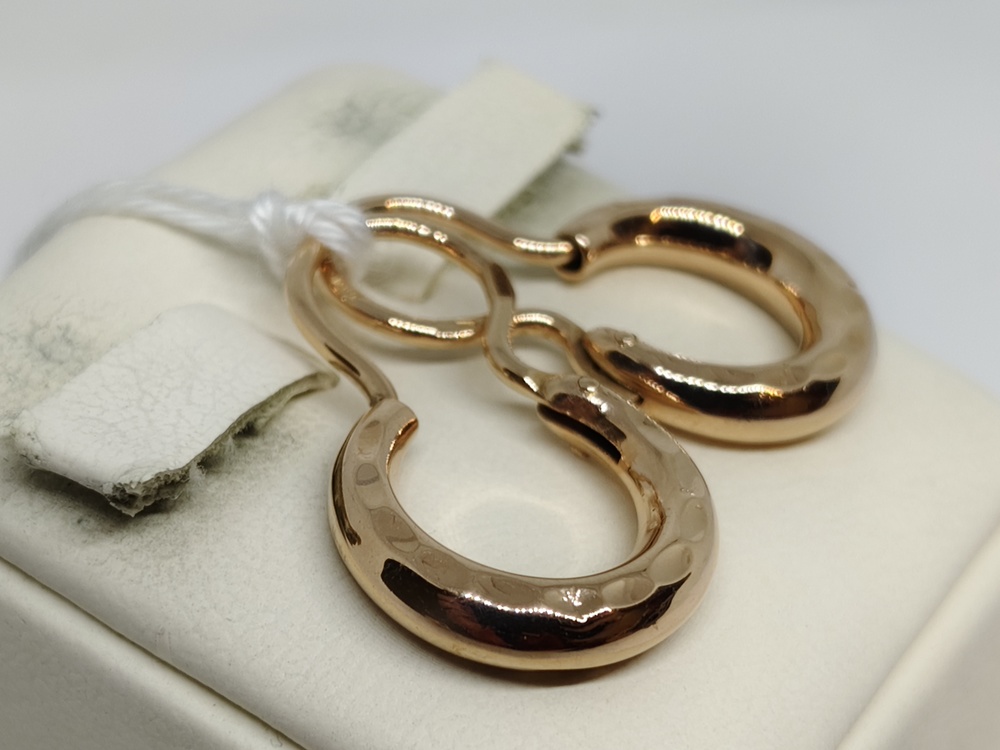 СБКМ585 СЕРЬГИ БЕЗ КАМНЯ (Au 585)