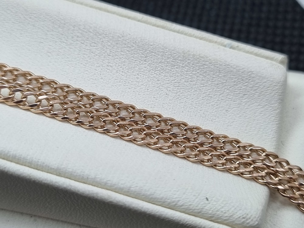 ЦЕПЬ ПОЛНОВЕСНАЯ Ромб двойной (Au 585)