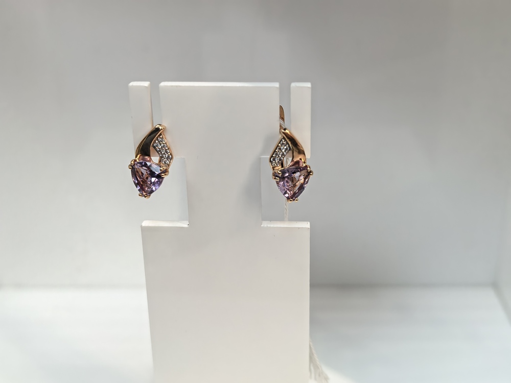 СЕРЬГИ С КАМНЯМИ (Au 375)