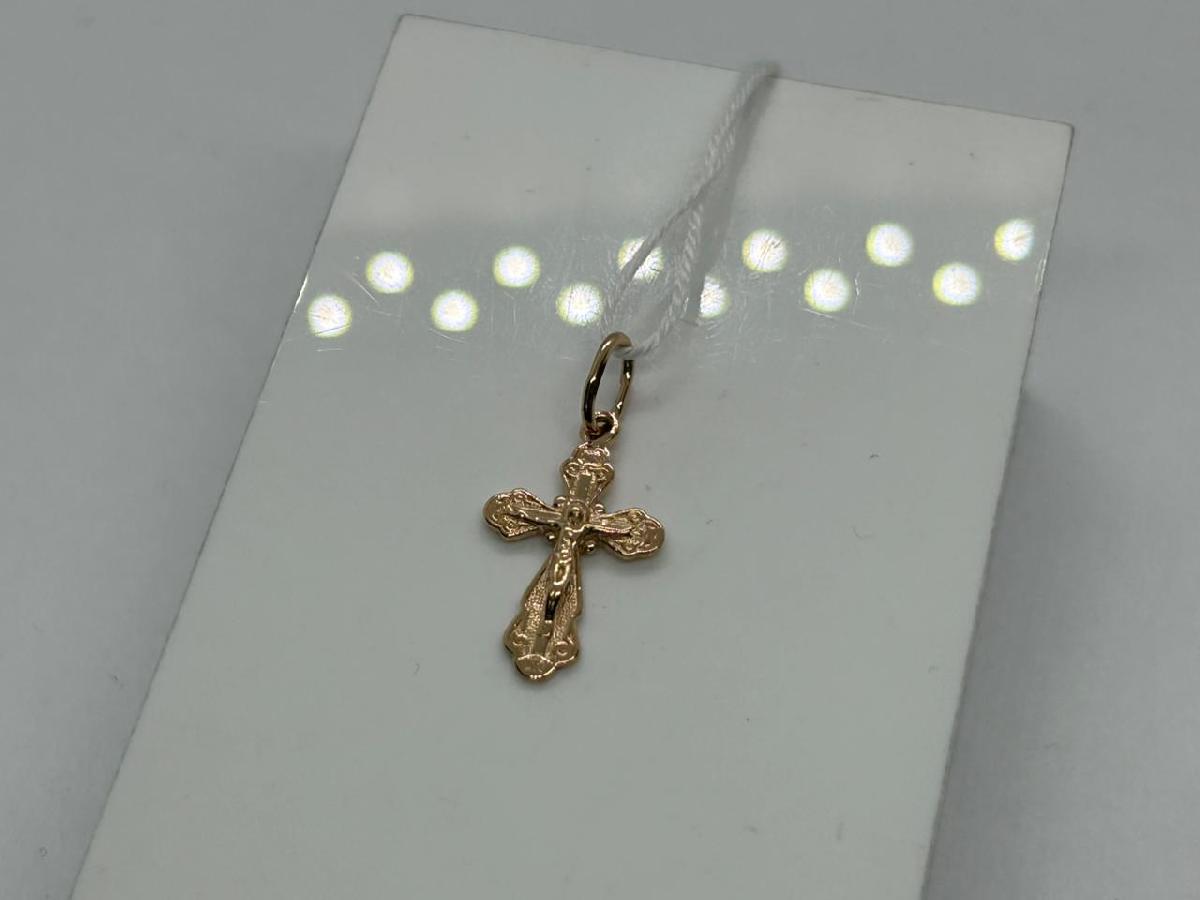 ПОДКБК585 ПОДВЕСКА КРЕСТ БЕЗ КАМНЯ (Au 585)