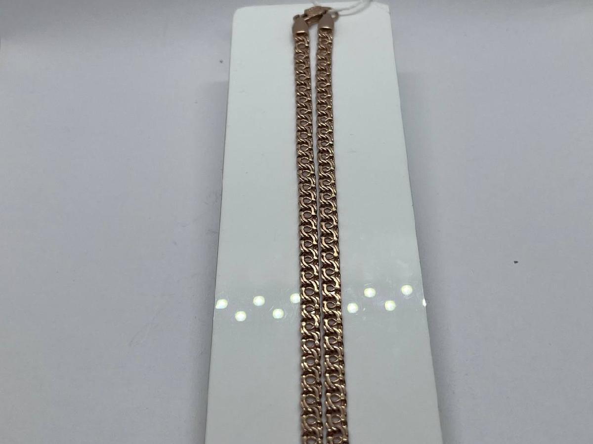 ЦЛБА585 ЦЕПЬ ПОЛНОВЕСНАЯ Бисмарк арабский (Au 585)