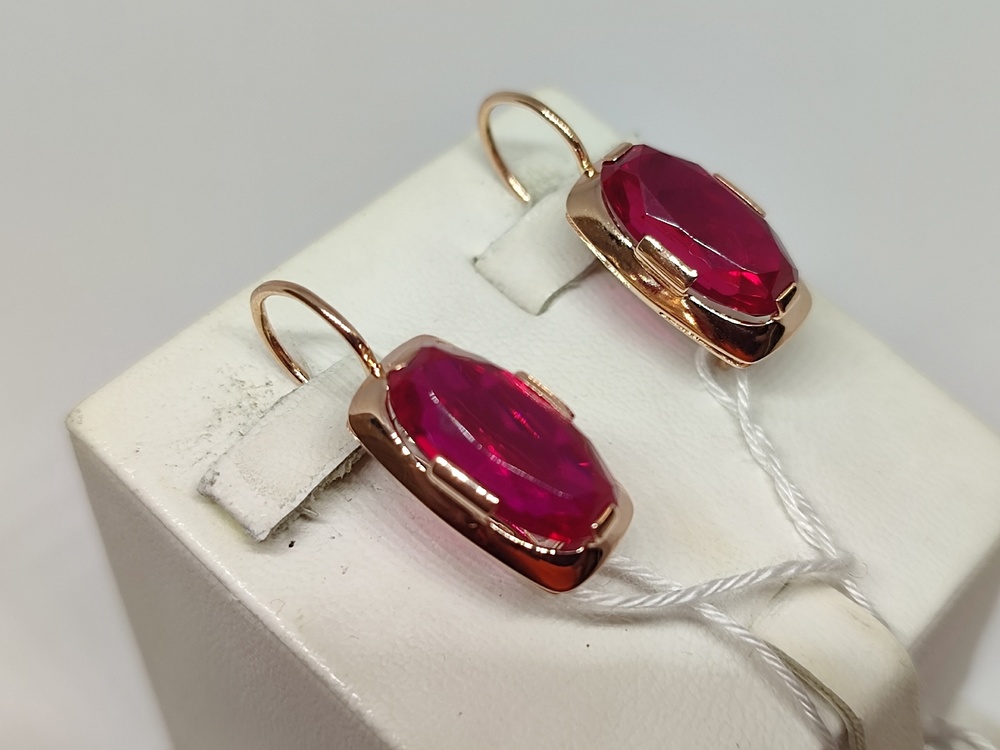 СКМ583 СЕРЬГИ С КАМНЕМ (Au 583) СКМ583 СЕРЬГИ С КАМНЕМ (Au 583)