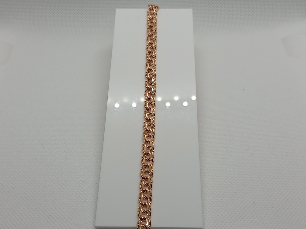 БЛБ585 БРАСЛЕТ ПОЛНОВЕСНЫЙ Бисмарк (Au 585)