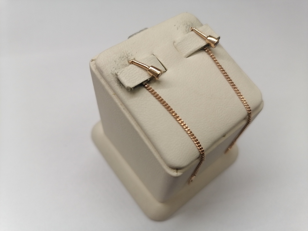 СЕРЬГИ ПРОДЕВКИ с камнем (Au 585)