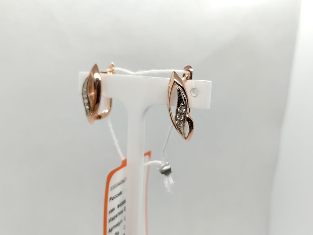 СКМИ585 СЕРЬГИ С КАМНЯМИ (Au 585) СКМИ585 СЕРЬГИ С КАМНЯМИ (Au 585)