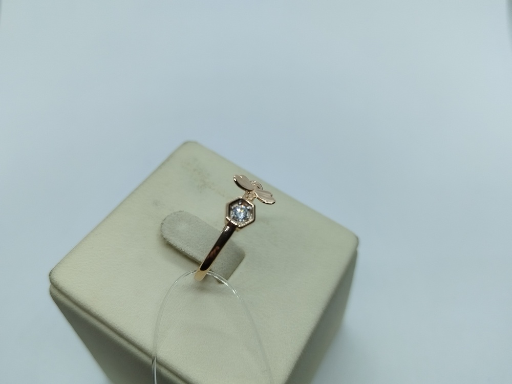 КОЛЬЦО С КАМНЕМ (Au 585)