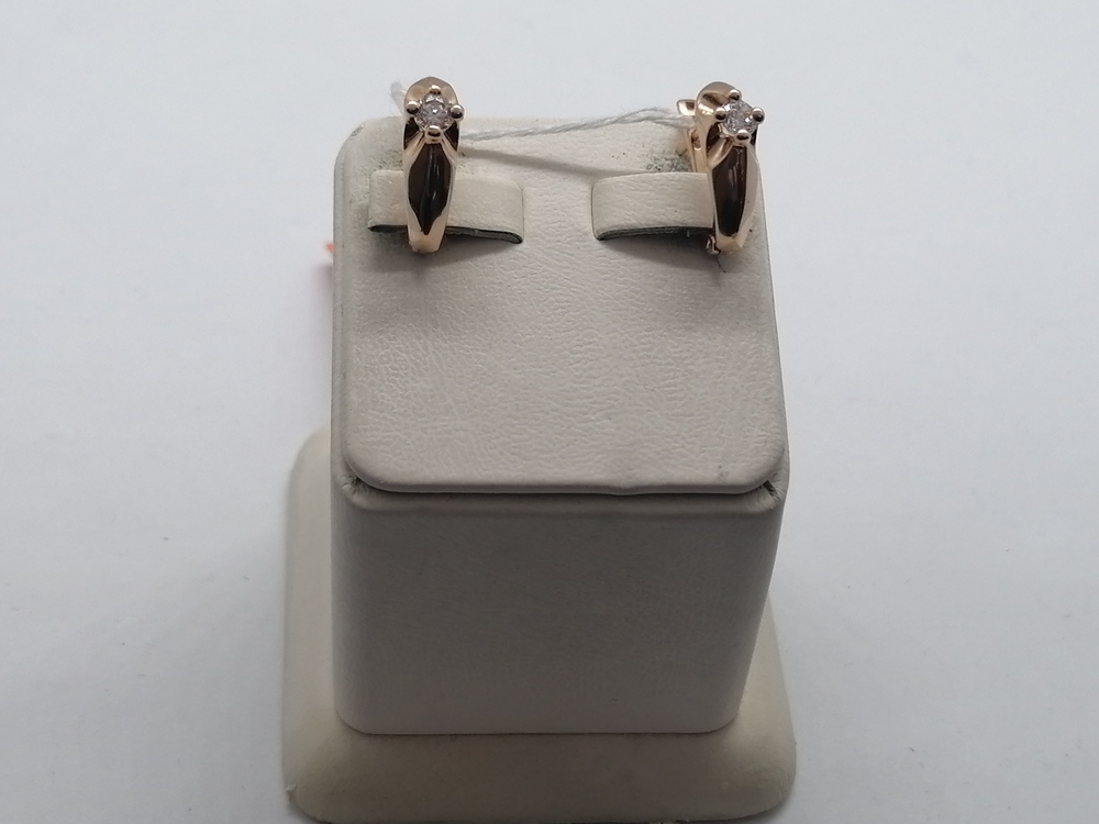 СЕРЬГИ С КАМНЕМ (Au 585)