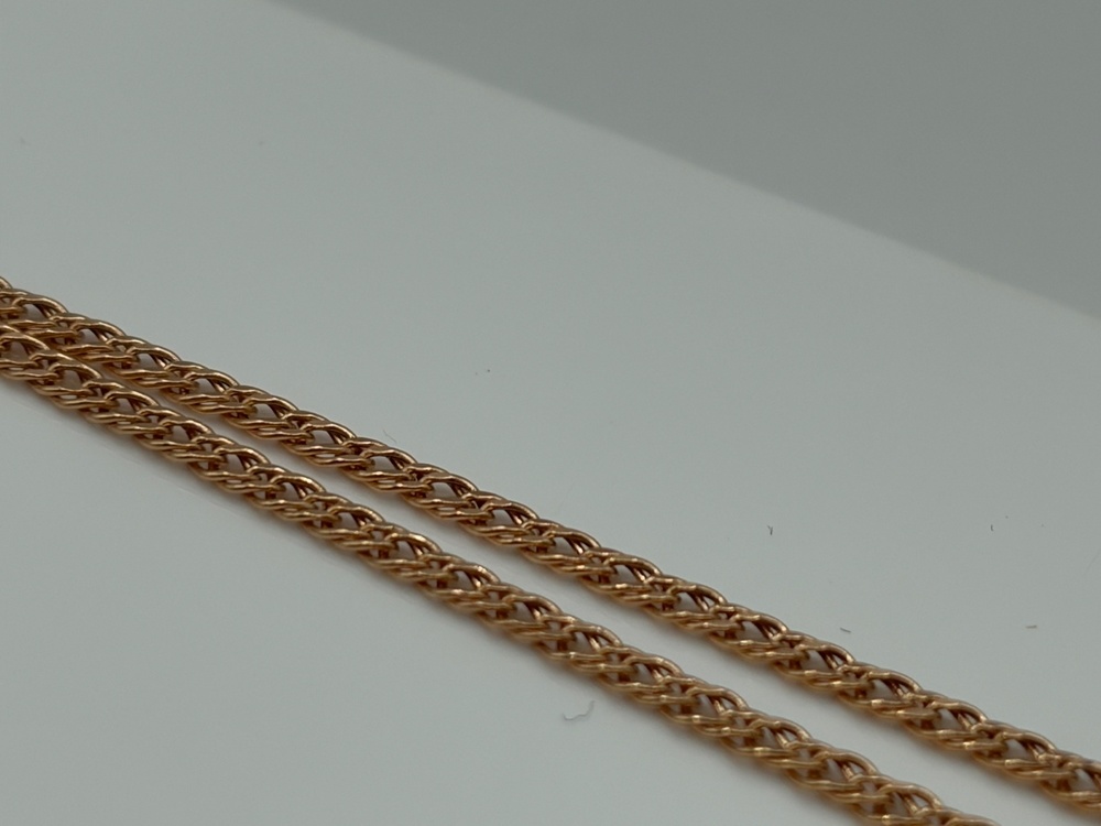 ЦЕПЬ ПУСТОТЕЛАЯ Ромб двойной (Au 585)