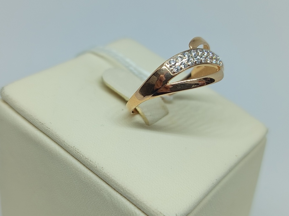 КОЛЬЦО С КАМНЯМИ (Au 585)