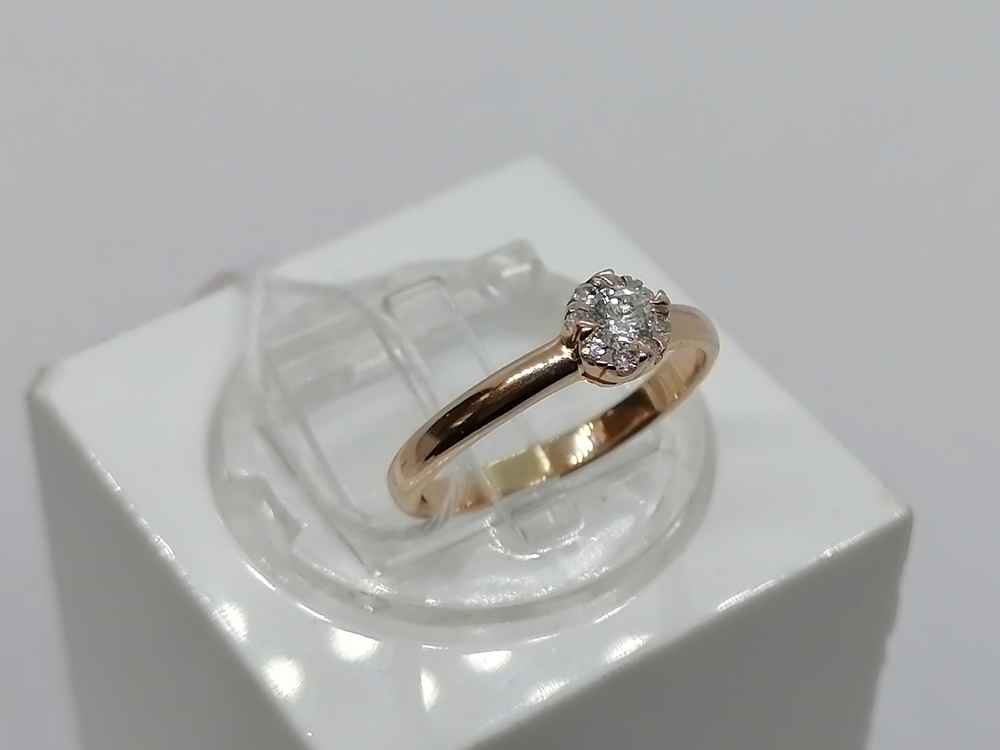 КОЛЬЦО БРИЛЛИАНТ Au 585