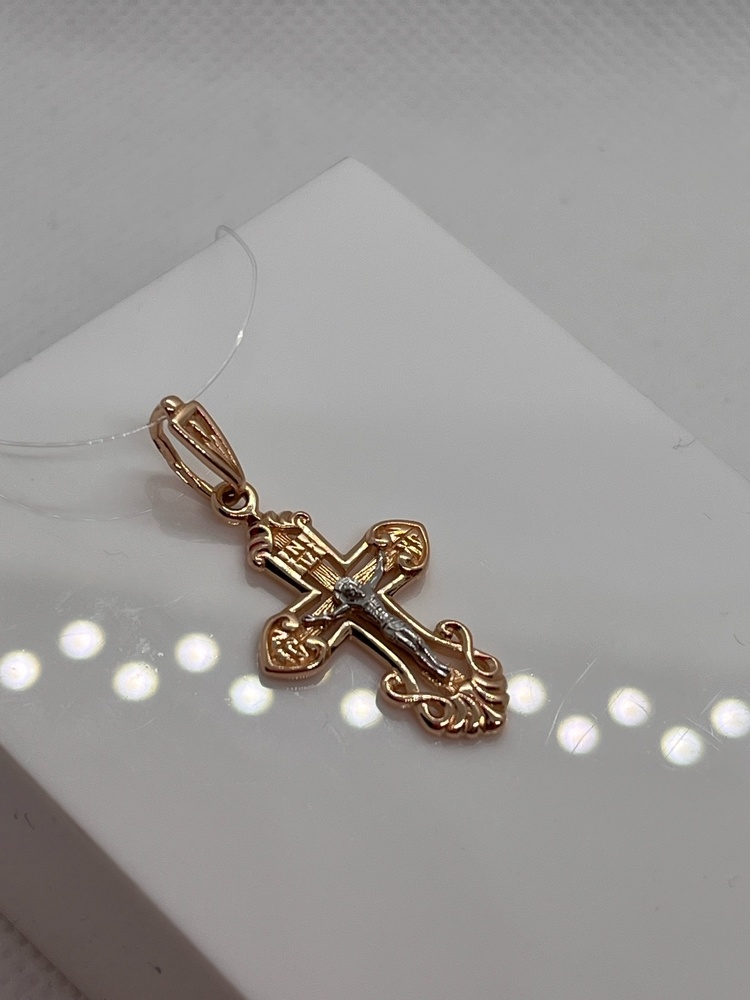 ПОДВЕСКА КРЕСТ без камня (Au 585)