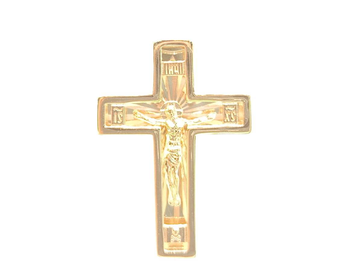 ПОДВЕСКА КРЕСТ без камня (Au 585)