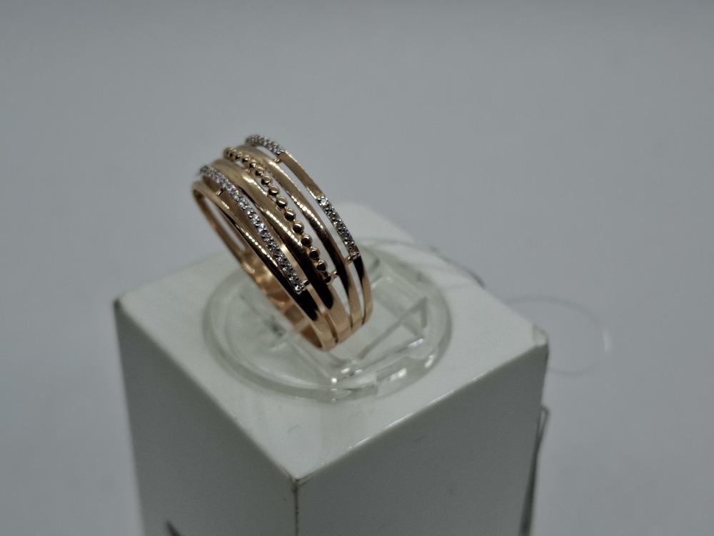 015321-1102 КОЛЬЦО С КАМНЯМИ (Au 585)