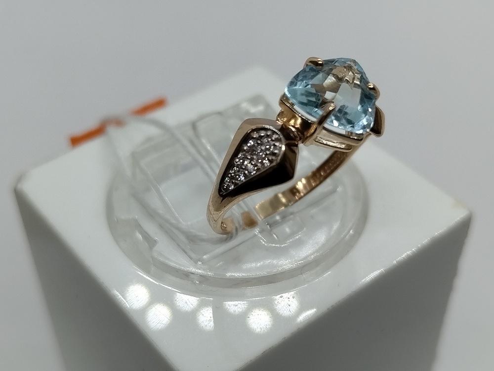 КОЛКМИ585 КОЛЬЦО С КАМНЯМИ (Au 585)