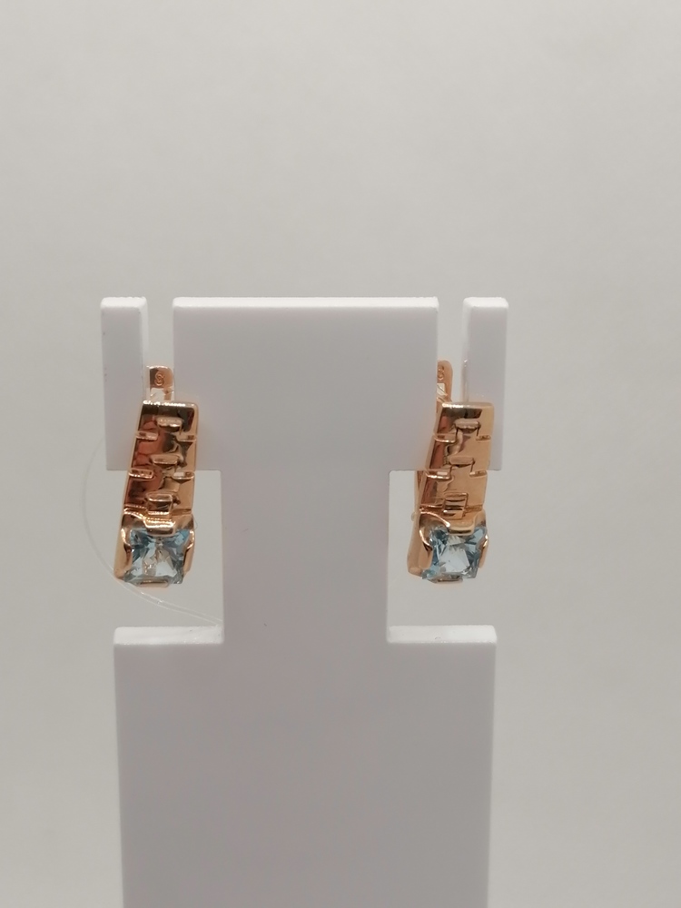 СЕРЬГИ С КАМНЕМ (Au 585)