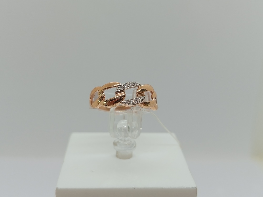 КОЛЬЦО С КАМНЯМИ (Au 585)