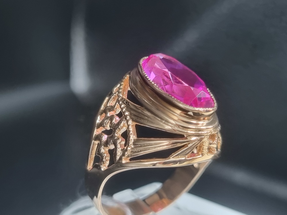 КОЛКМ583 КОЛЬЦО С КАМНЕМ (Au 583)