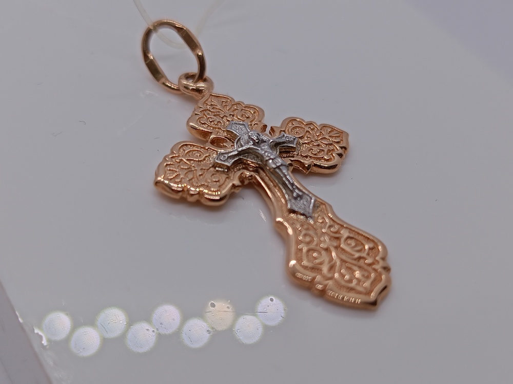 ПОДВЕСКА КРЕСТ без камня (Au 585)