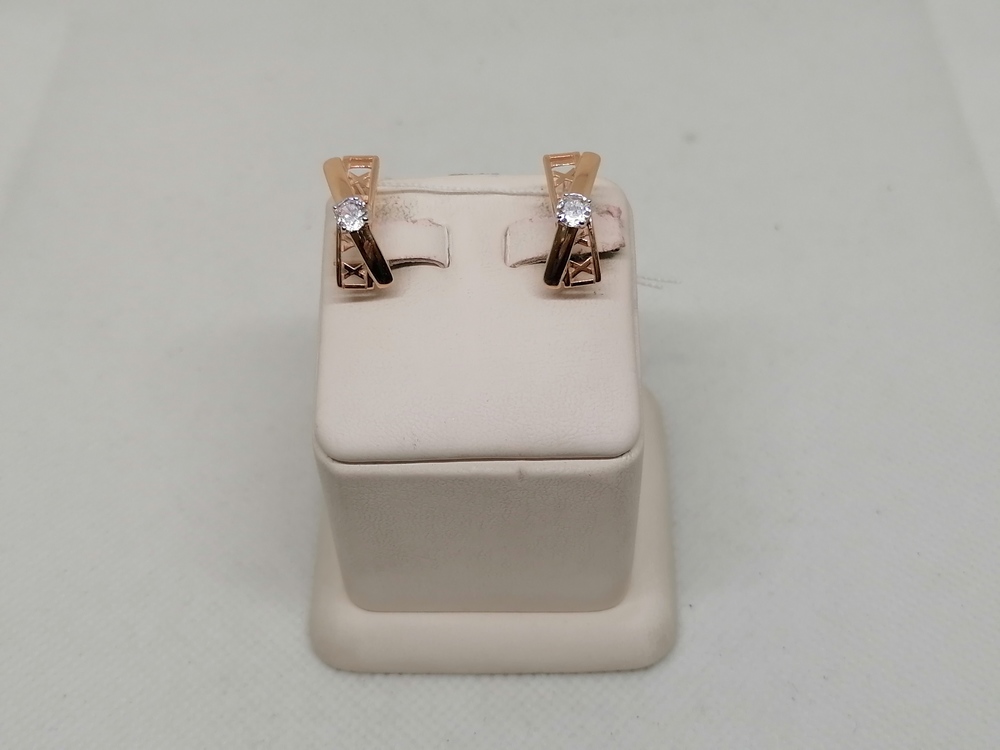 СЕРЬГИ БЕЗ КАМНЯ (Au 585)