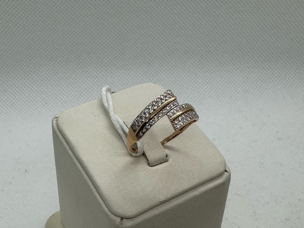 КОЛЬЦО С КАМНЯМИ (Au 585)