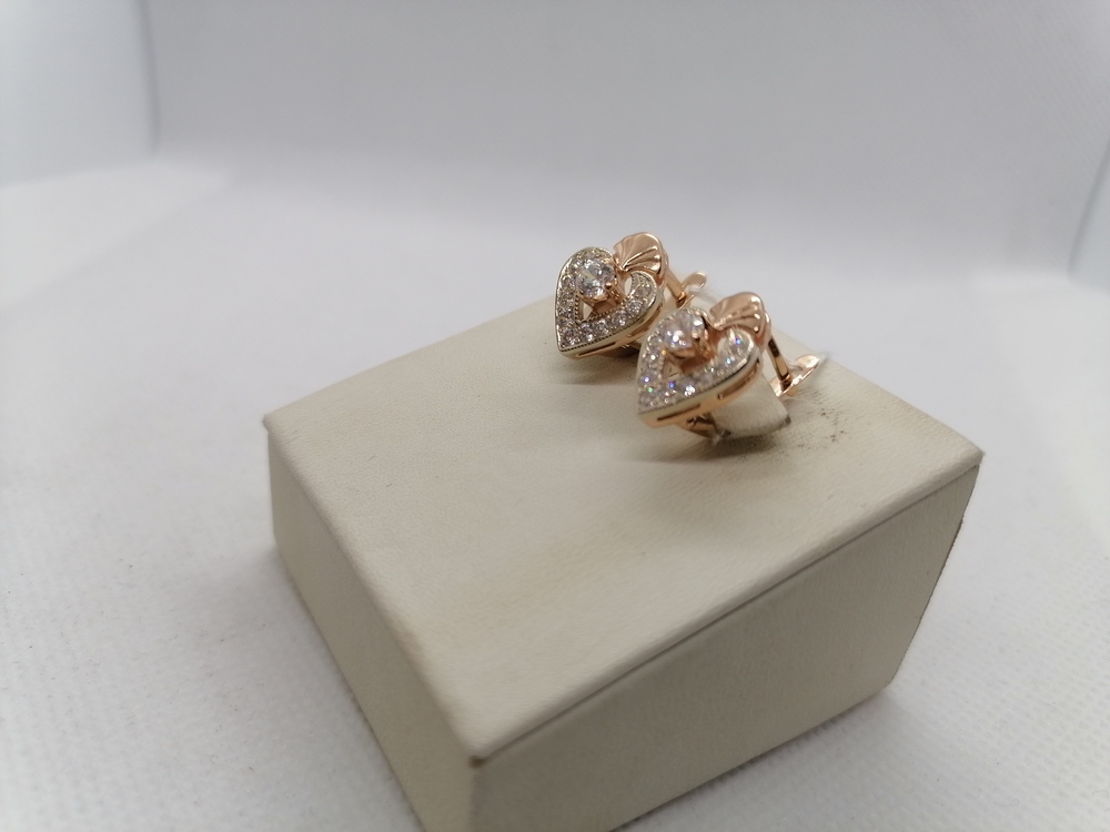 СКМИ585 СЕРЬГИ С КАМНЯМИ (Au 585)