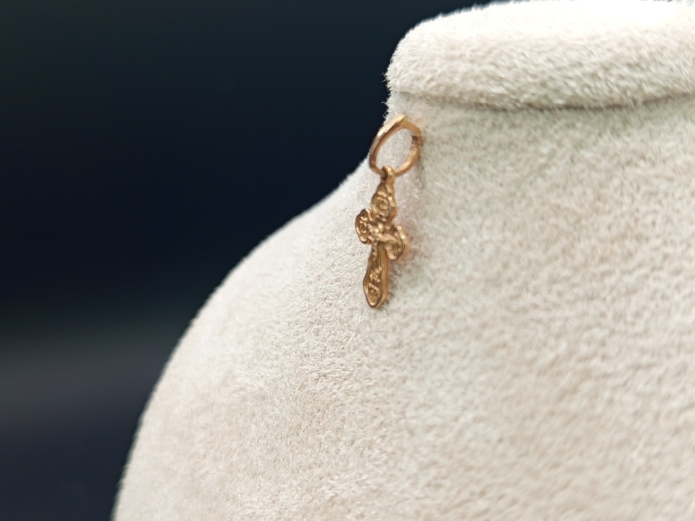 ПОДВЕСКА КРЕСТ без камня (Au 585)