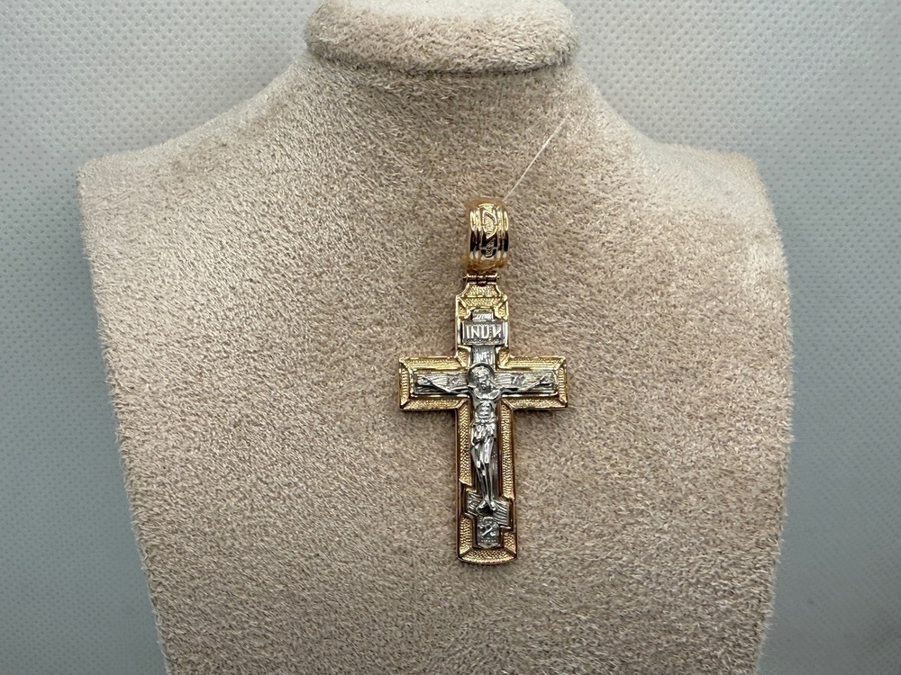 ПОДВЕСКА КРЕСТ без камня (Au 585)