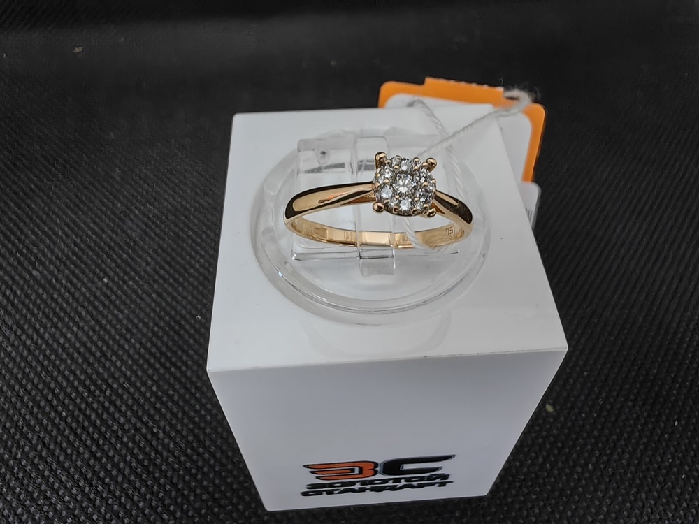 КОЛЬЦО БРИЛЛИАНТ Au 585