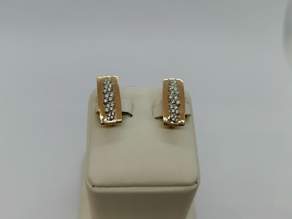 СЕРЬГИ С КАМНЯМИ (Au 585)