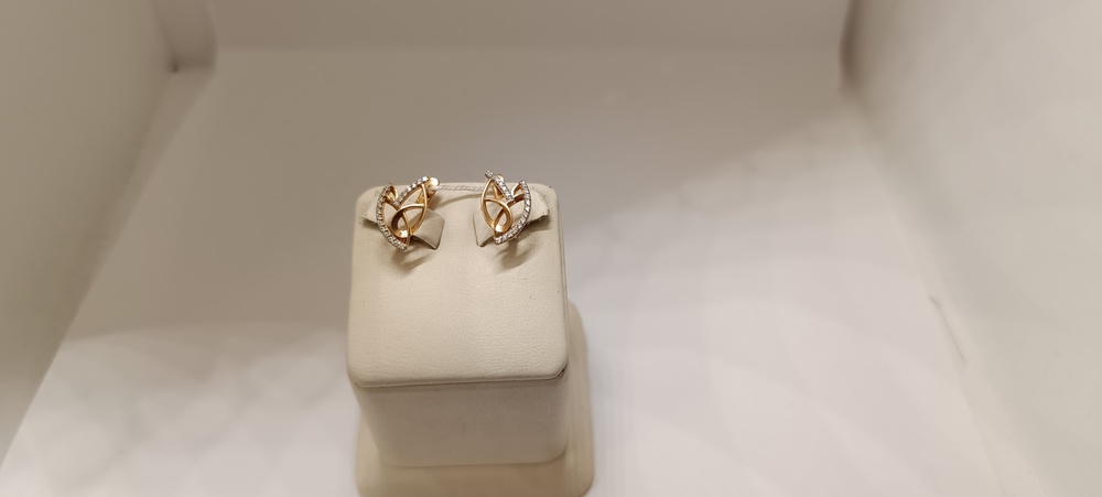 СКМИ585 СЕРЬГИ С КАМНЯМИ (Au 585)