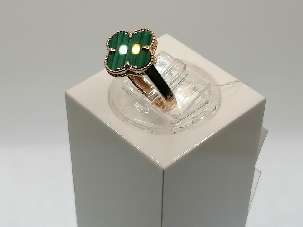 КОЛЬЦО МАЛАХИТ (Au 585)