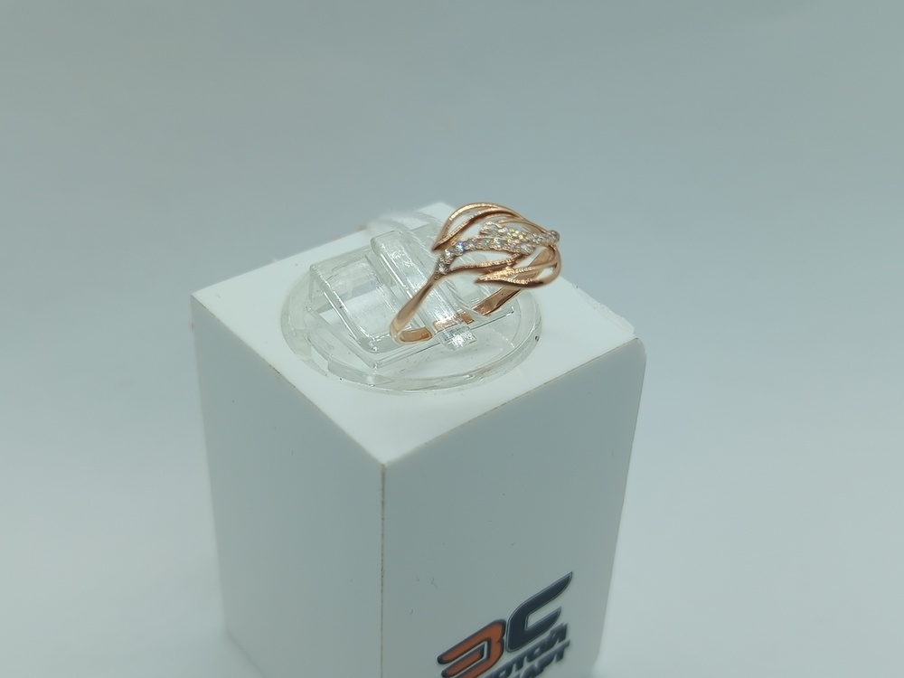 КОЛЬЦО С КАМНЯМИ (Au 585)