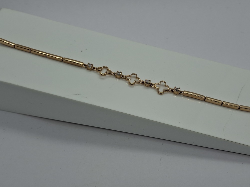 БРАСЛЕТ ФАНТАЗИЯ с камнями (Au 585)