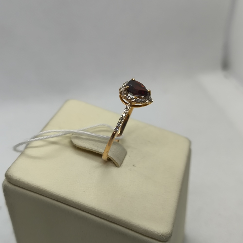 КОЛЬЦО С КАМНЯМИ (Au 585)