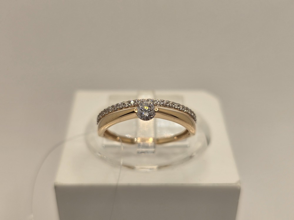 КОЛЬЦО С КАМНЯМИ (Au 585)