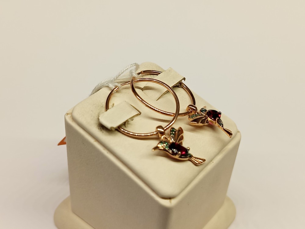 СЕРЬГИ С КАМНЯМИ (Au 585)