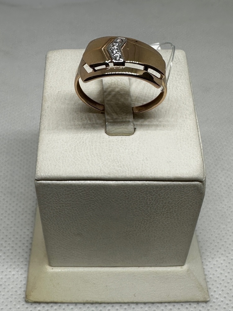 КОЛЬЦО С КАМНЯМИ (Au 585)