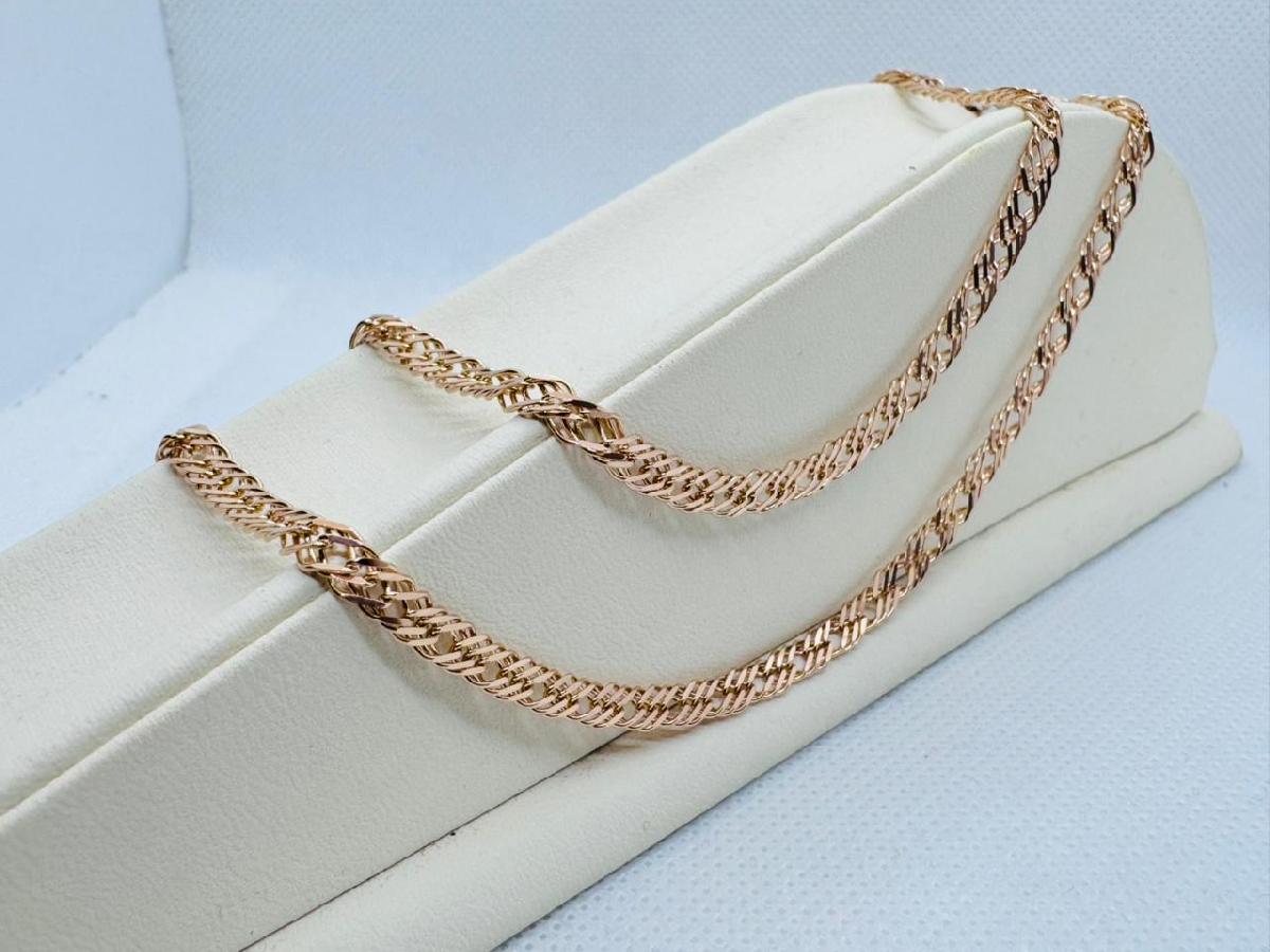 ЦЛР3585 ЦЕПЬ ПОЛНОВЕСНАЯ Ромб тройной (Au 585)