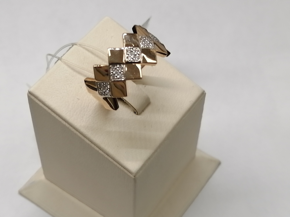 КОЛЬЦО С КАМНЯМИ (Au 585)