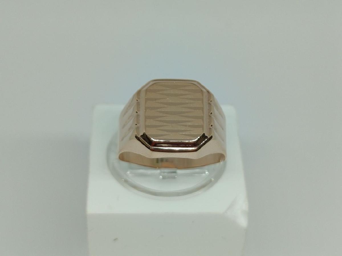 4143а КОЛЬЦО ПЕЧАТКА без камня (Au 585)